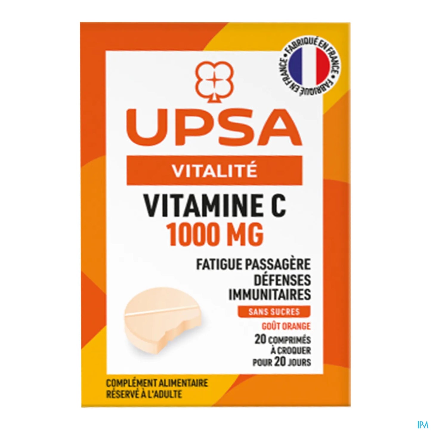 Vitamine C 1000mg 20 Comprimés à Croquer