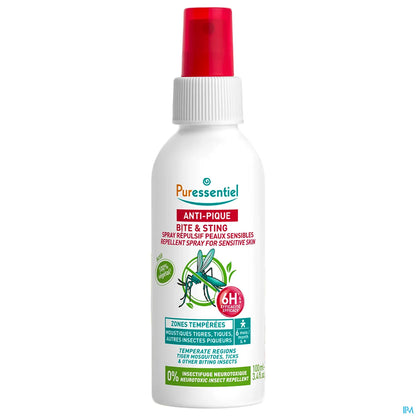 Anti-Pique Spray Répulsif Anti-Tiques 100Ml