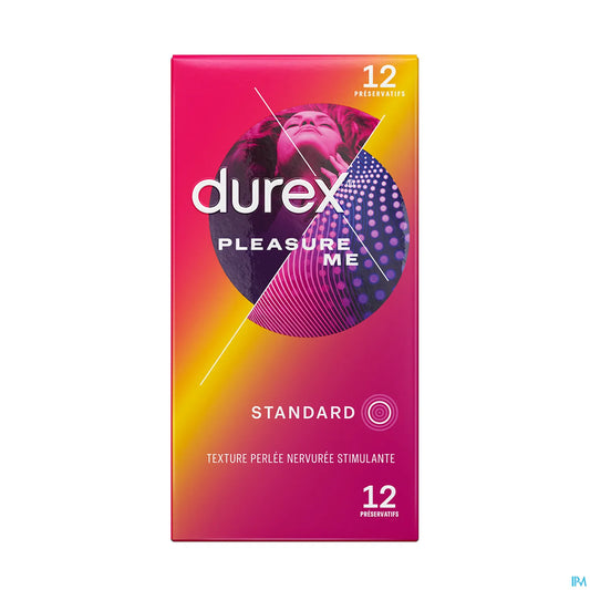 Préservatifs Pleasure Me Perlés et Nervurés Extra Lubrifiés 12 Préservatifs