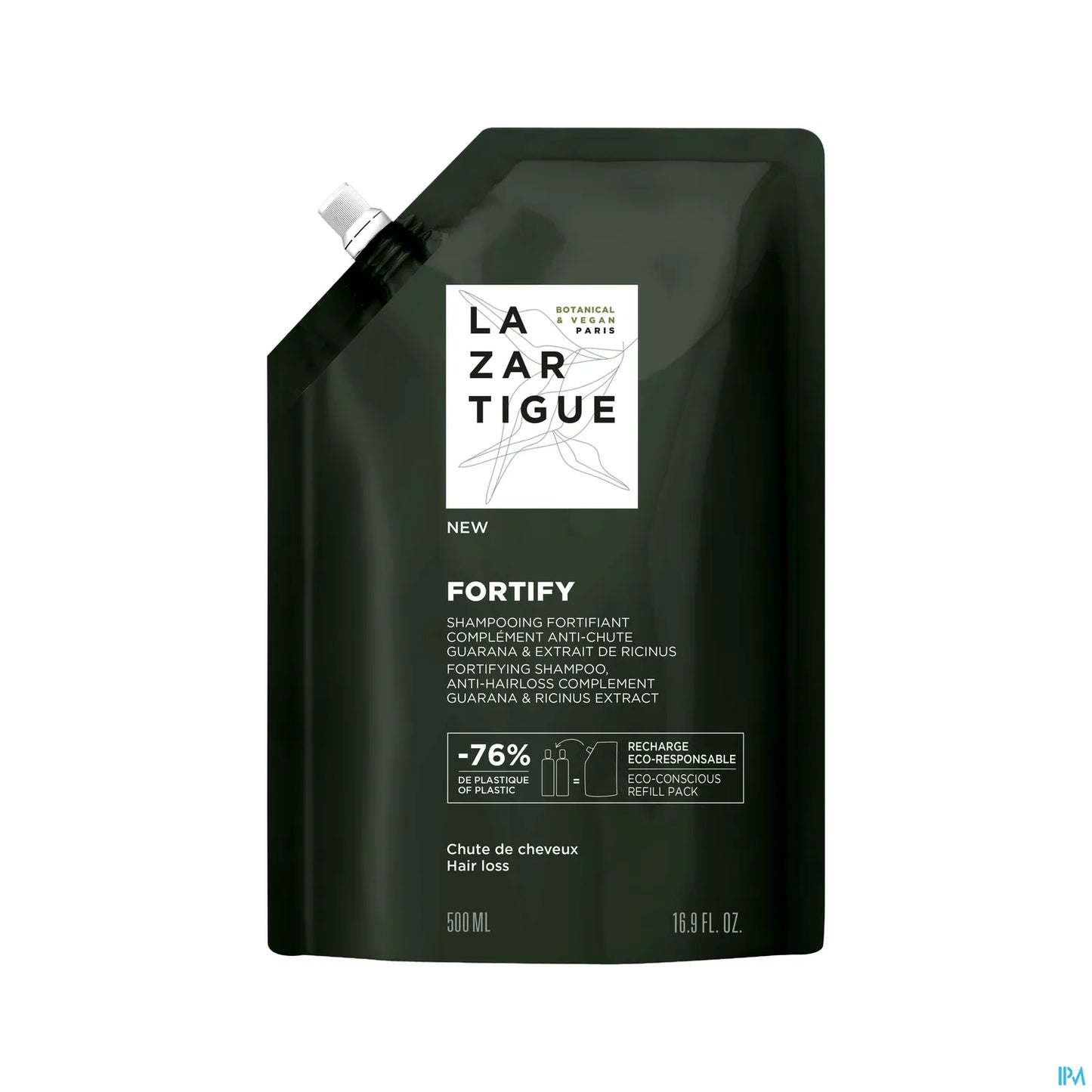 Fortify Shampooing Fortifiant Anti-Chute Éco-Recharge 500ml