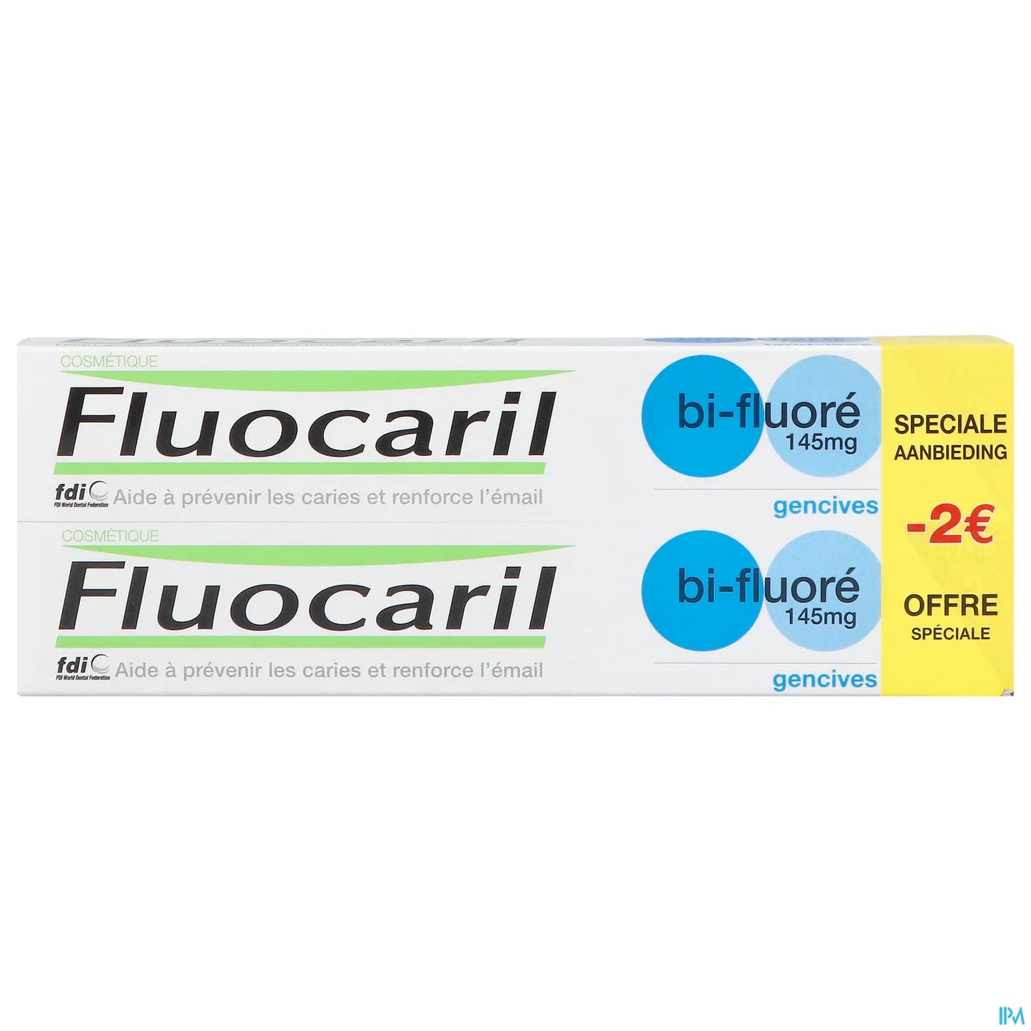 Bi-Fluoride Toothpaste for Gums 145 mg Pack of 2 x 75 ml