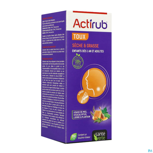 Actirub Sirop Toux Sèche et Grasse 150ml