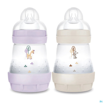 Set of 2 Easy Start Anti-Colic Baby Bottles 160 ml Lilac Sand