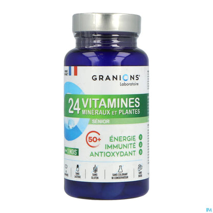 24 Vitamines Minéraux Et Plantes Sénior 90 Comprimés