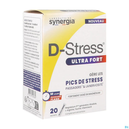 Synergia D Stress Ultra Fort boite de 20 sachets