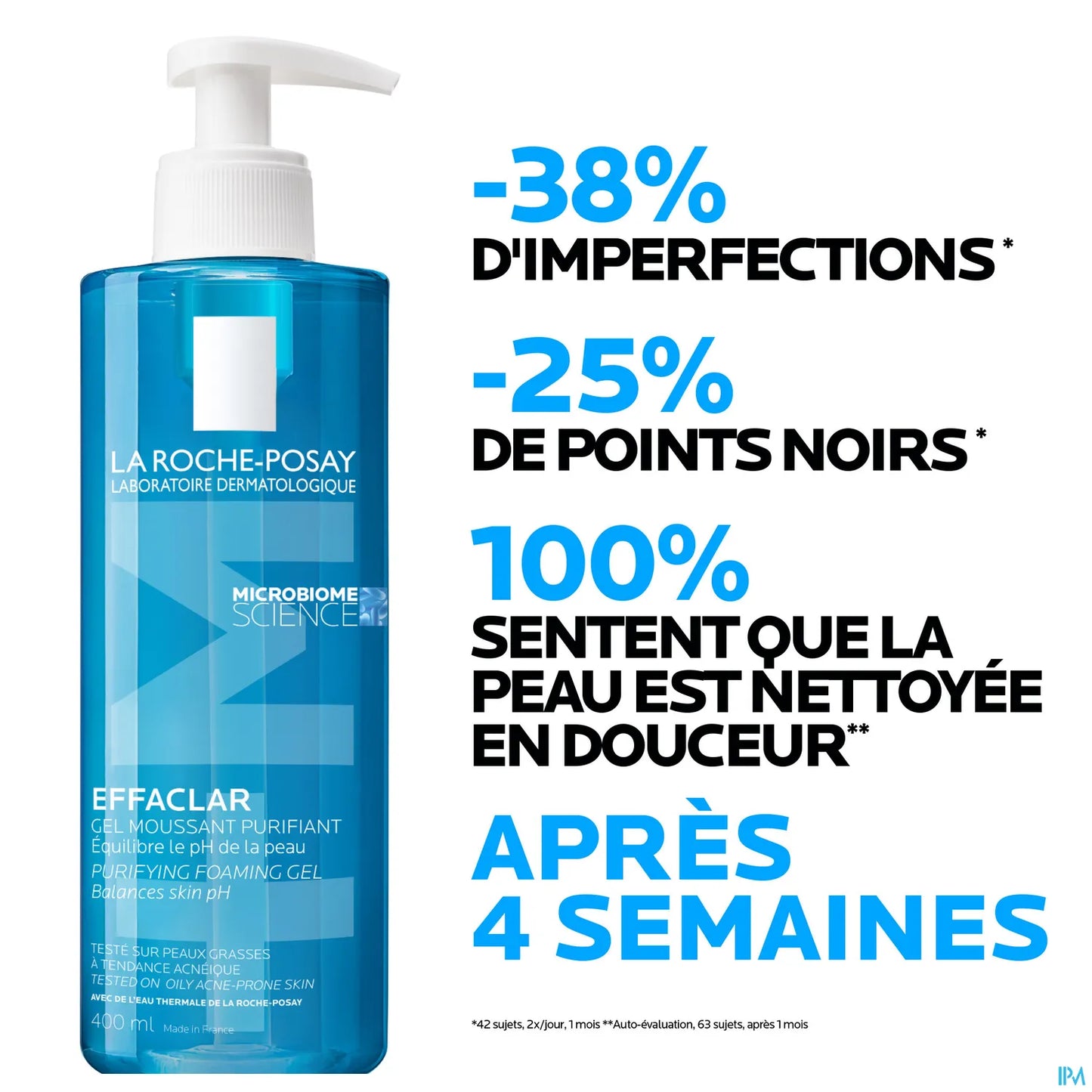 Effaclar Gel Moussant Peau Grasse Acnéique 400ml