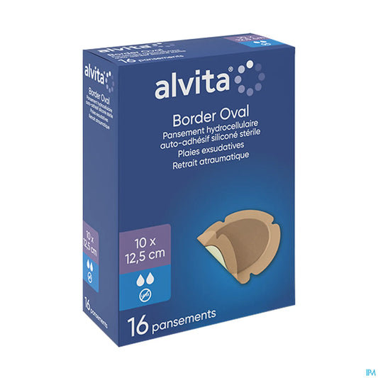 Oval Hydrocellular Dressing 10x12.5 cm 16 Units