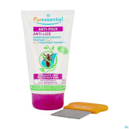 Anti-Poux Shampooing Masque Traitant 2 en 1 150ml