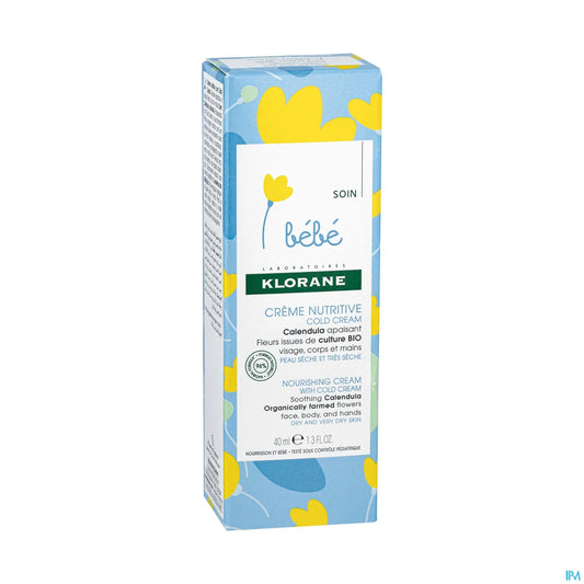 Bébé Crème Nutritive Au Cold Cream & Calendula 40 ml