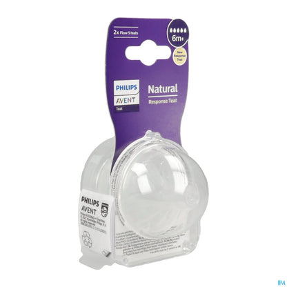 Philips Avent Tétines Natural Response Niveau 5 6 Mois et Plus x2