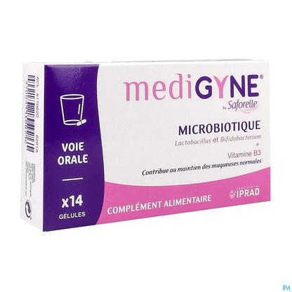 Saforelle Medigyne 14 Gélules Microbiotique Vaginal