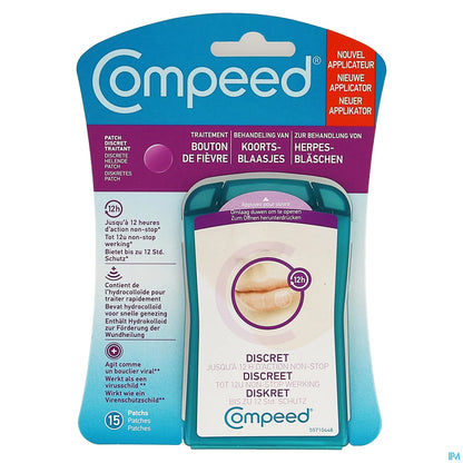 Discreet Cold Sore Treatment Patch 15 Patches