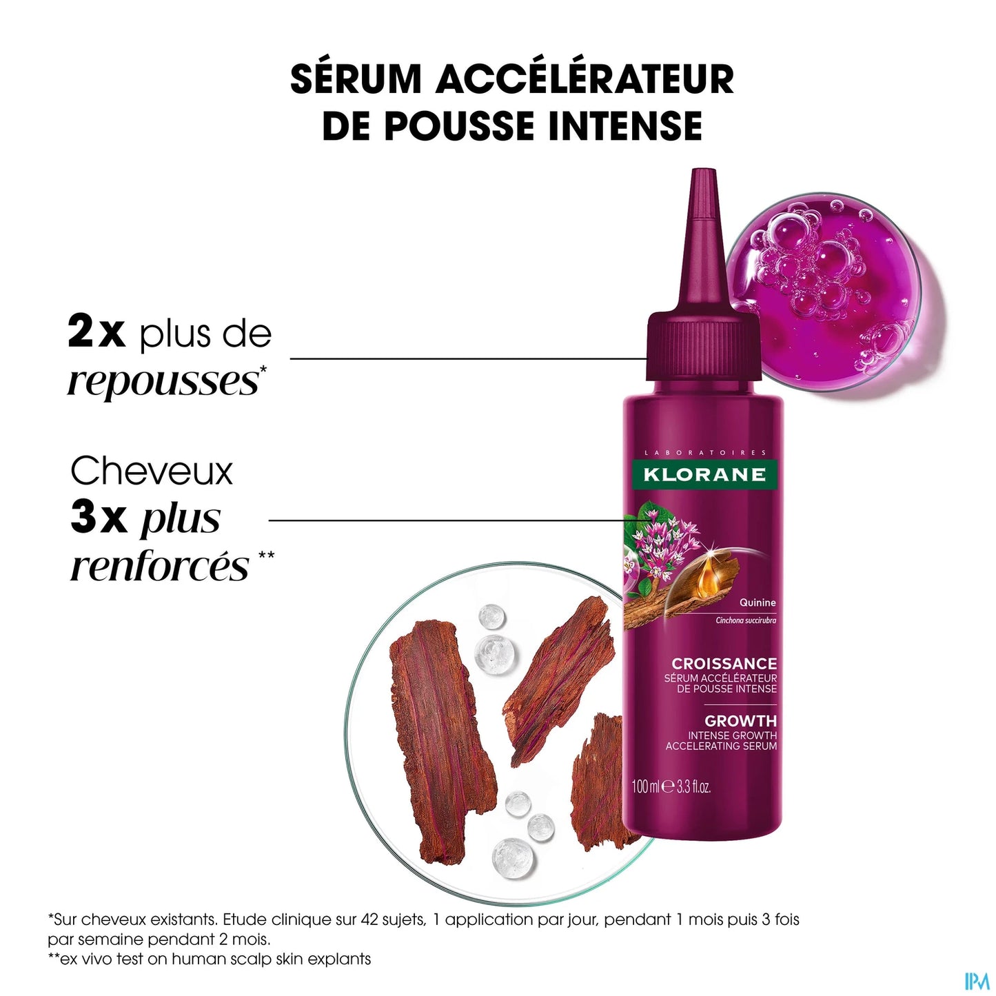 Klorane Sérum Croissance à la Quinine 100 mL