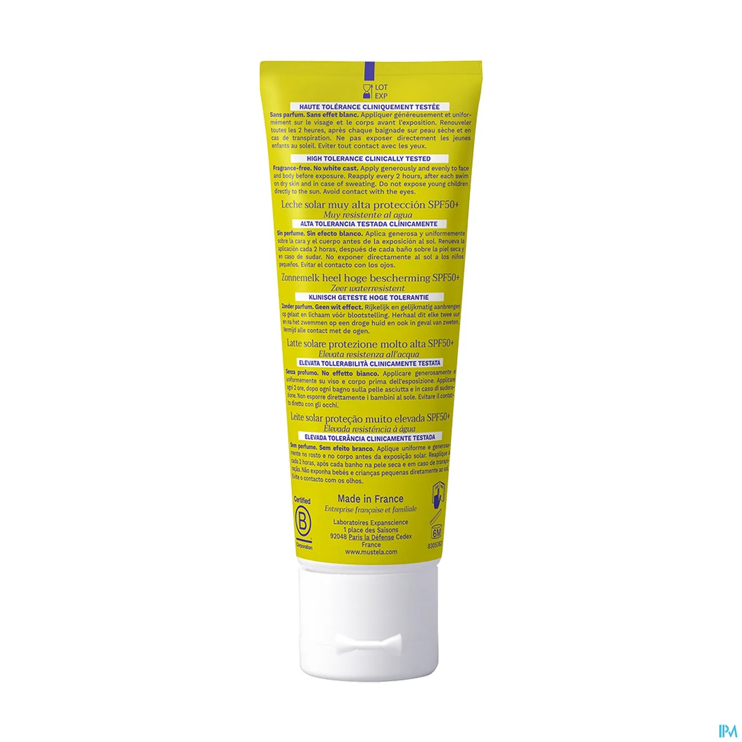 Lait Solaire Très Haute Protection SPF50+ 40ml