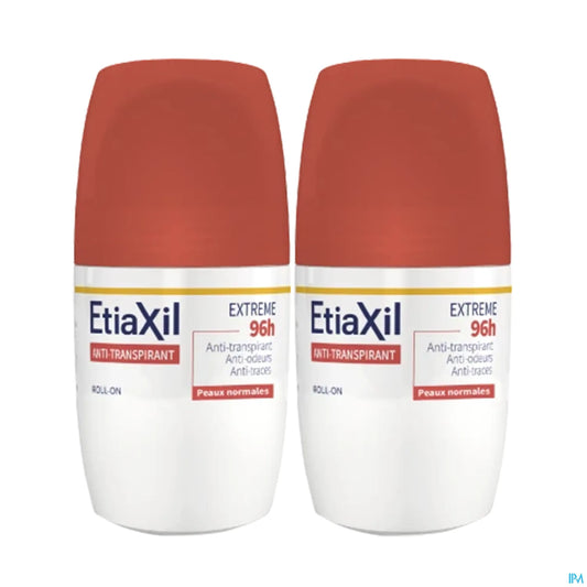 Anti-Transpiration Extra 96 Heures Roll on 50 mL x 2