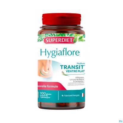 Hygiaflore Psyllium Transit Flat Stomach 100 Capsule