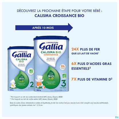 Gallia Calisma Bio 2 Lait en Poudre 800 g