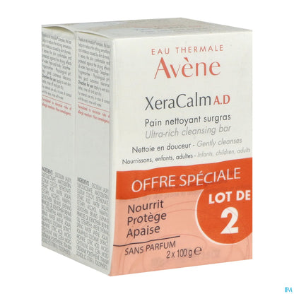 XeraCalm AD Pain Nettoyant Surgras Duo 2x100g