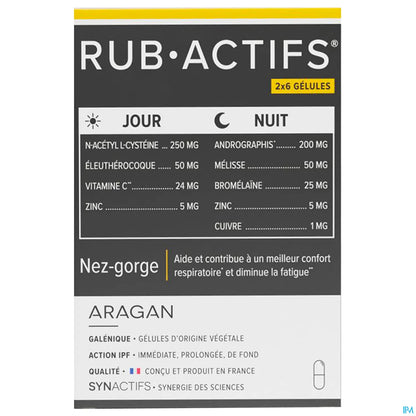 Synactifs Rub Actifs Gelu12 Gélules B/12