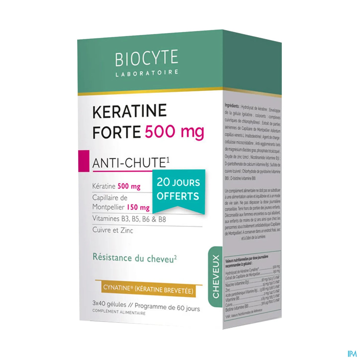 Keratine Forte Anti-Chute 120 Gélules