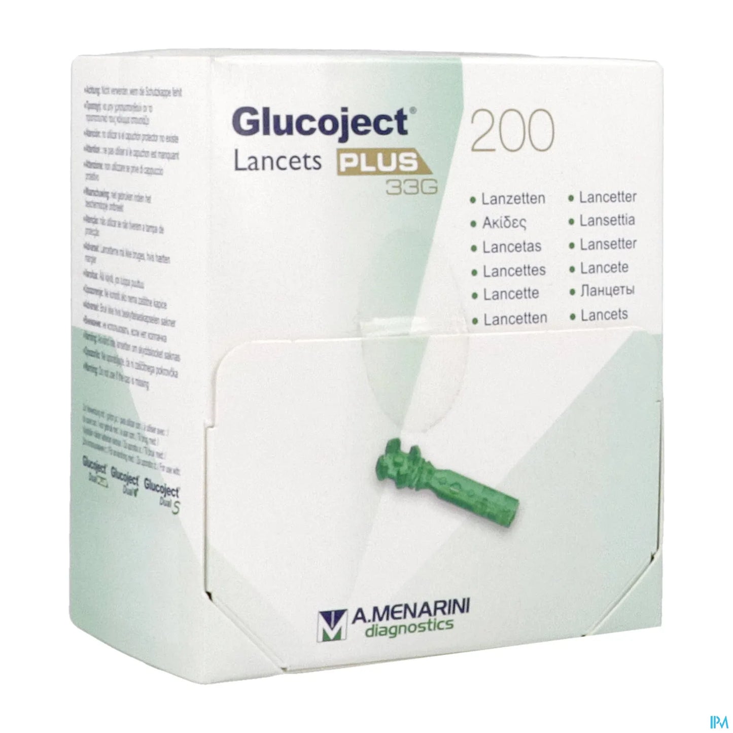 Glucoject Lancets Plus 33G Boite de 200