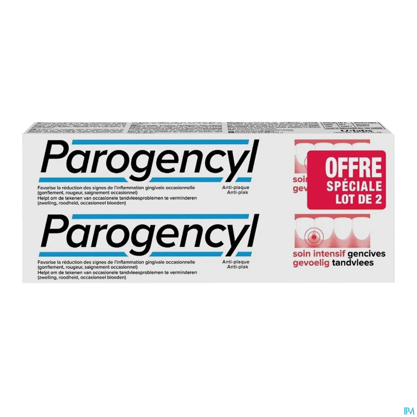 Dentifrice Soin Intensif Gencives 2x75ml