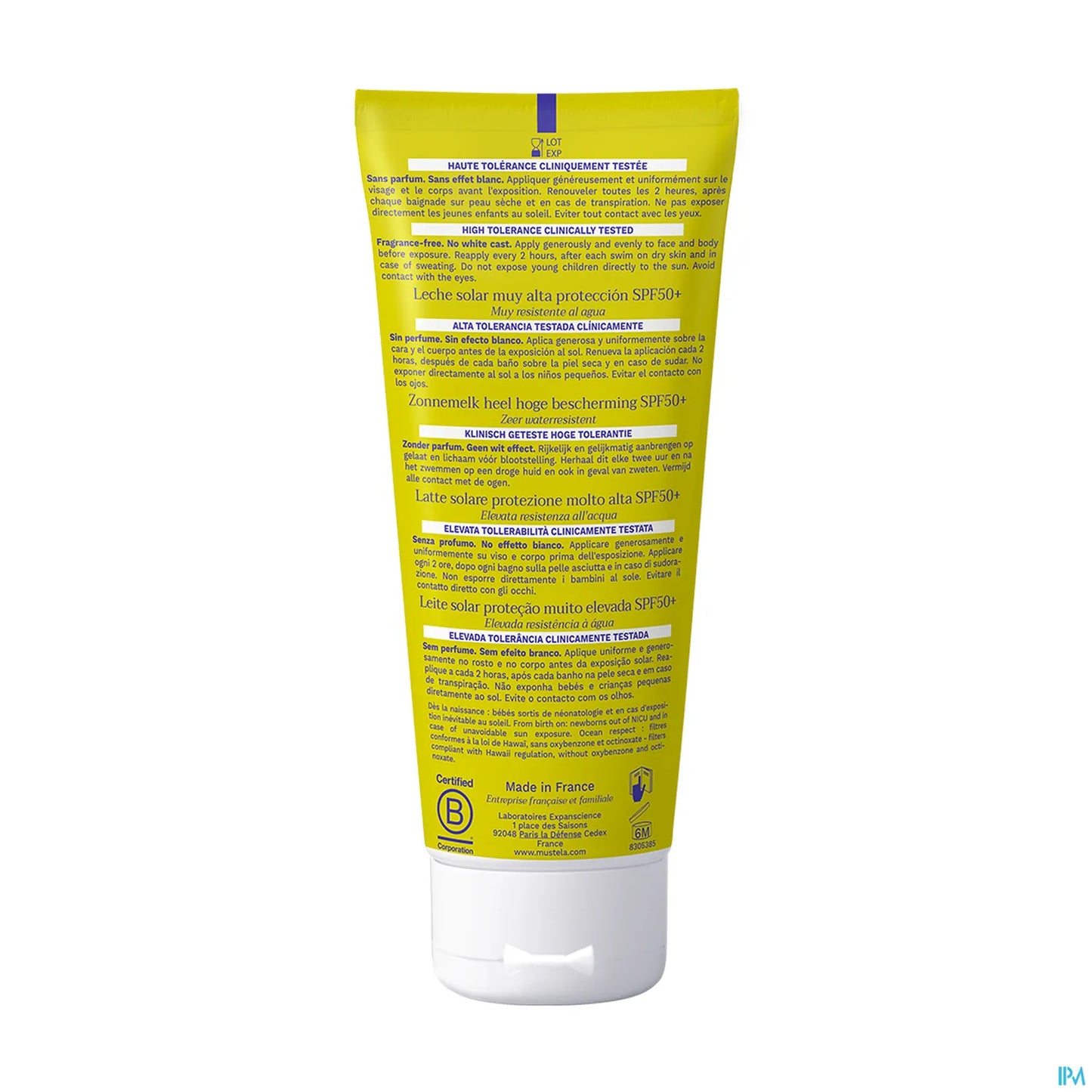 Lait Solaire Très Haute Protection SPF50+ 100ml