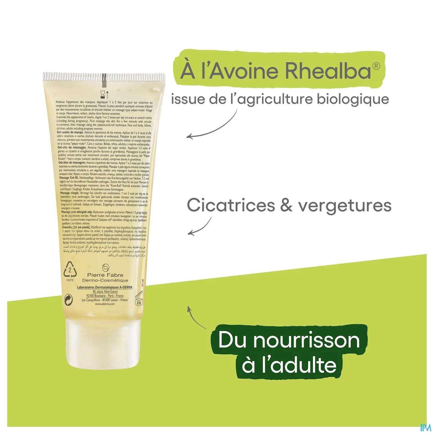 Epitheliale A H Gel Huile de Massage 100 mL