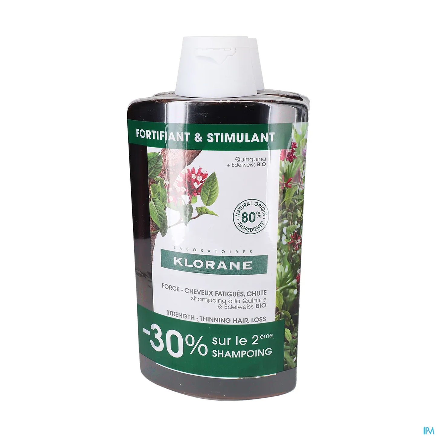 Shampoo fortificante alla stella alpina e chinino 2 x 400 ml