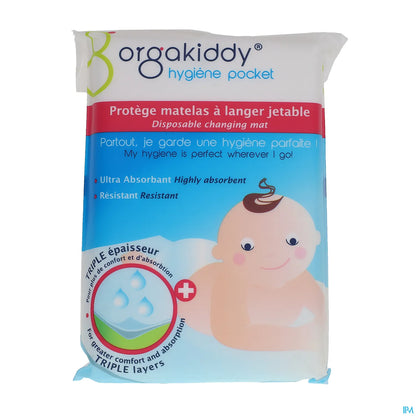 Protège Matelas à Langer Jetable Blanc 5 Unités