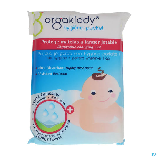 Protège Matelas à Langer Jetable Blanc 5 Unités