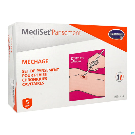 Mediset Pansement Mechage Set Plaies Cavitaire Chroniques X5