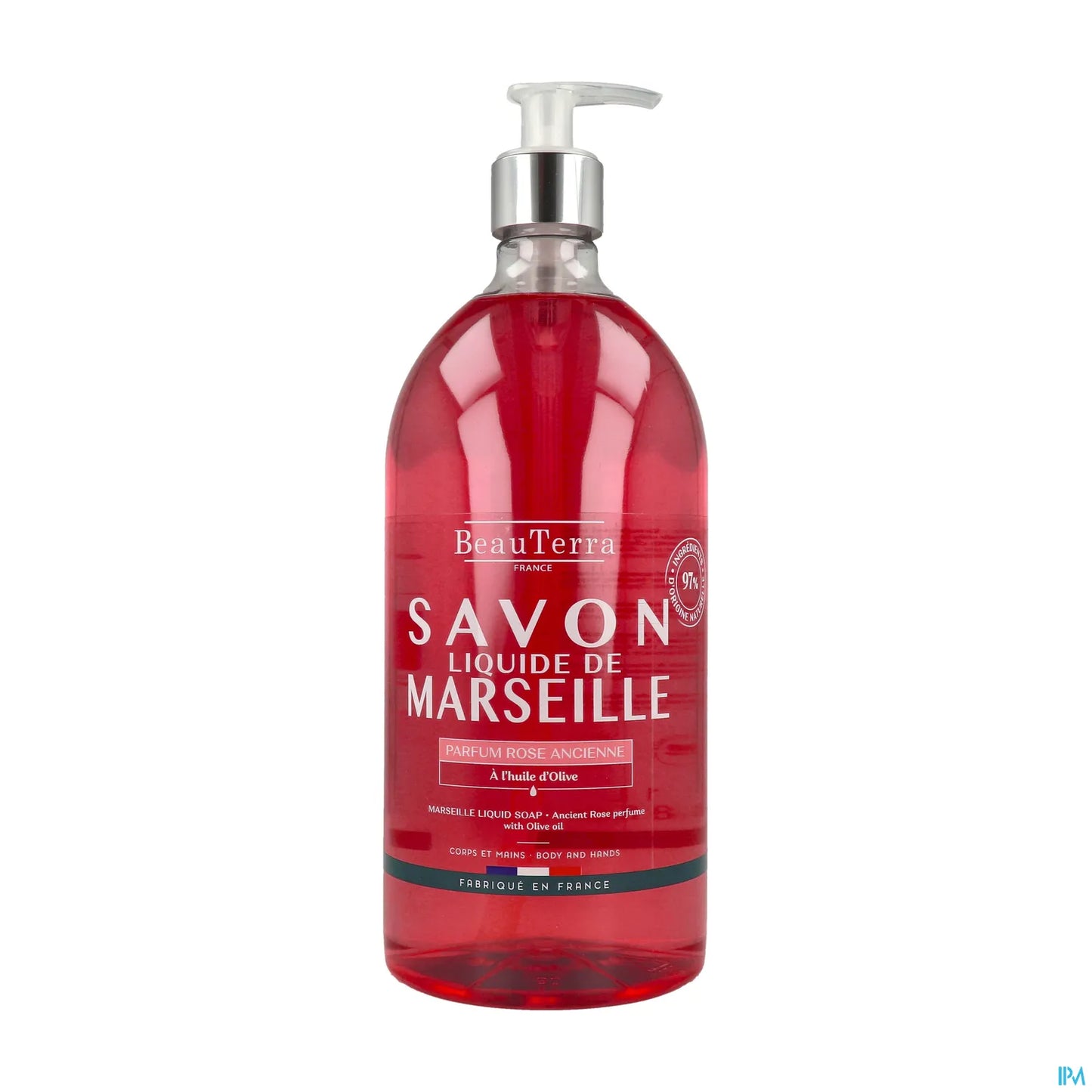 Savon Liquide Marseille Rose Ancienne 1 L