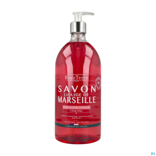 Savon Liquide Marseille Rose Ancienne 1 L
