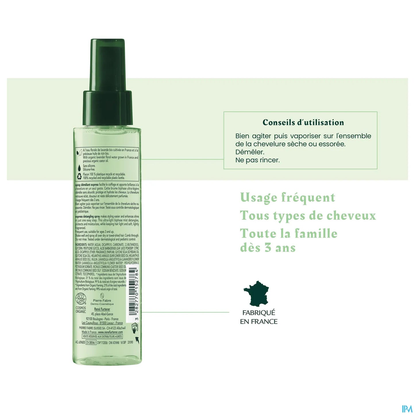 Naturia Spray Démêlant Express Bio 200 ml