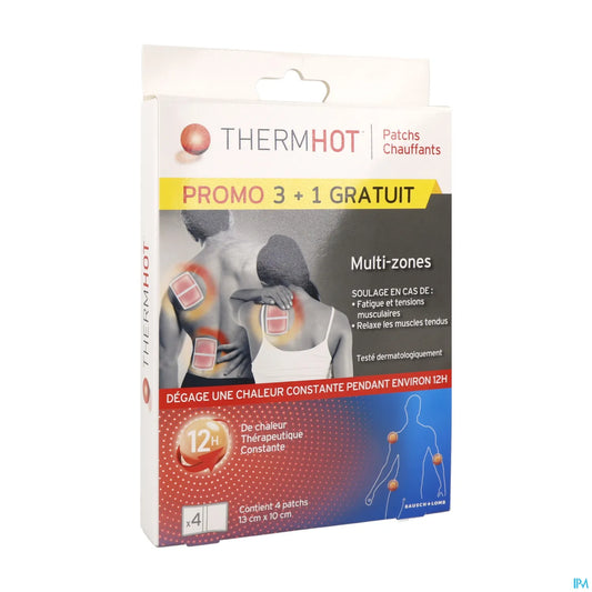 Thermhot Patch Multizone 13 x 10 cm Boite de 3 + 1