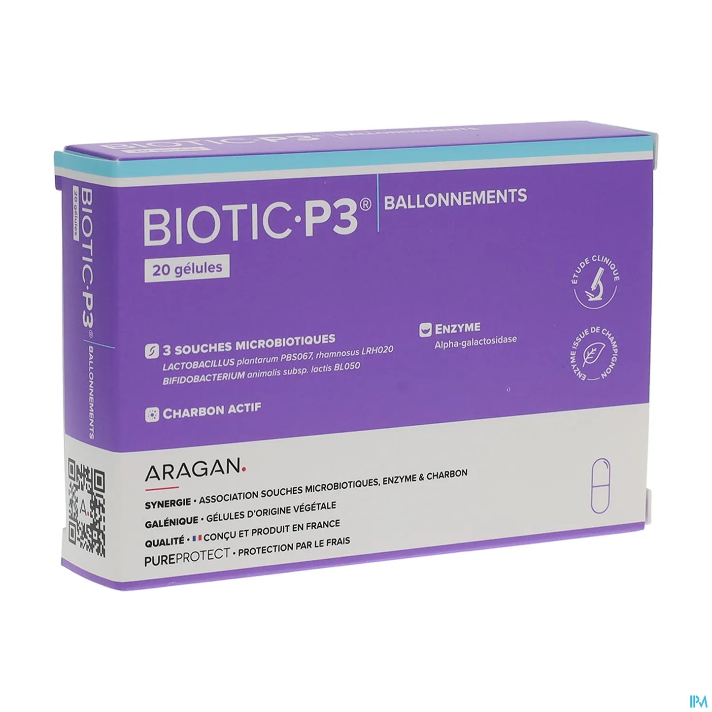 Biotic P3 Ballonnements 20 Gélules
