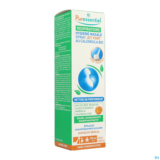 Nasal Hygiene Spray Strong Jet with Organic Calendula 100ml
