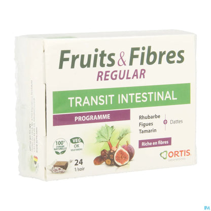 Fruits &amp; Fiber Regular Intestinal Transit - 24 Cubes