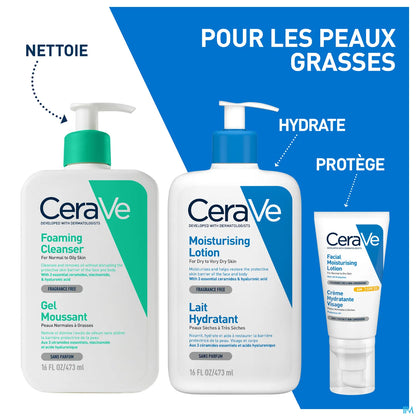 Gel Moussant Nettoyant Recharge 473ml Peau Normale à Grasse