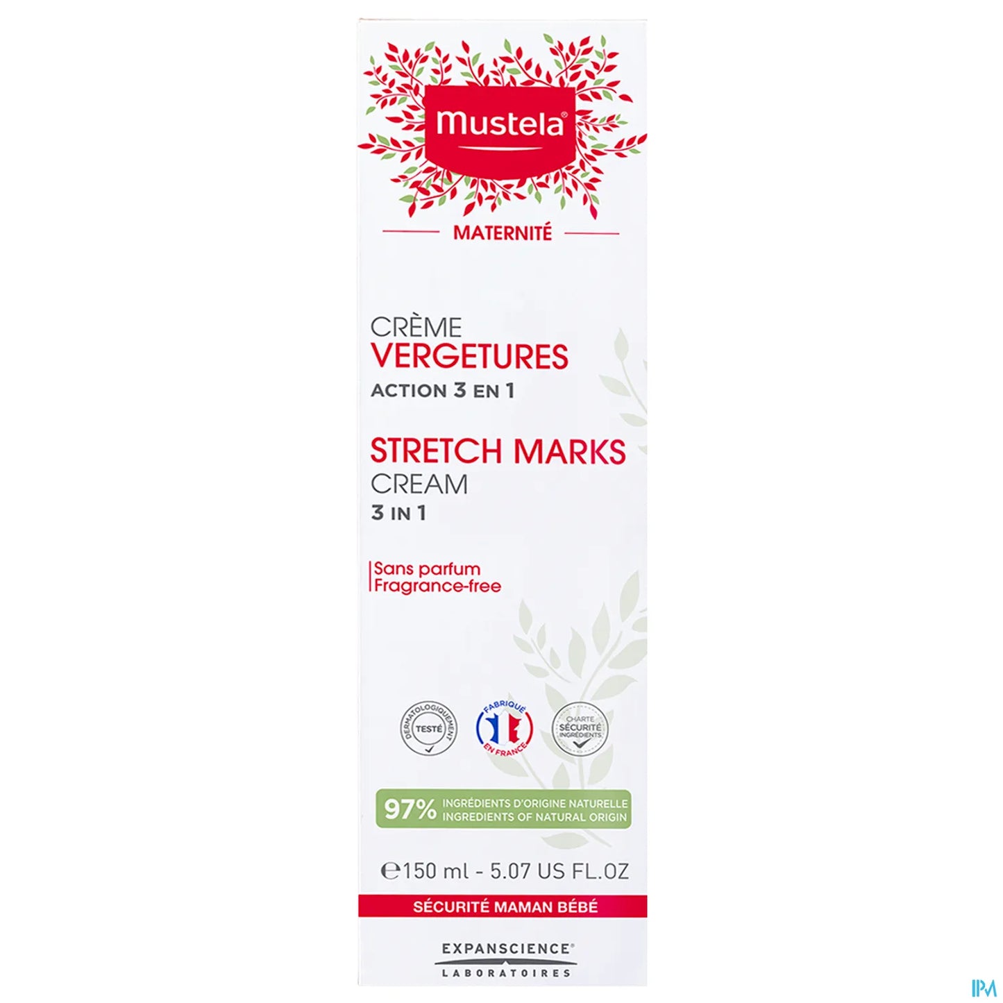Maternité Crème Vergetures Sans Parfum 150 ml