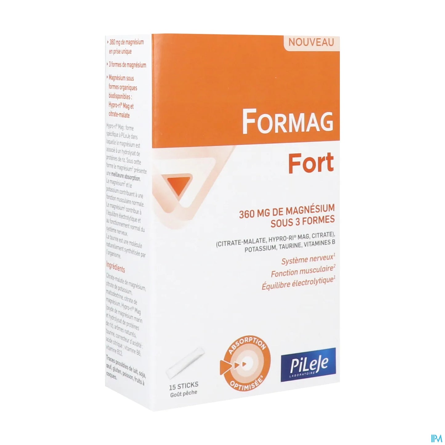 Formag Fort 15 Sticks Goût Pêche
