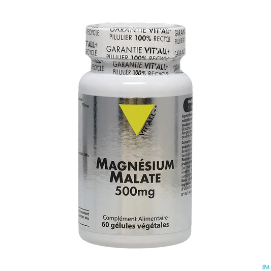Magnésium Malate 500 milligrammes 60 gélules