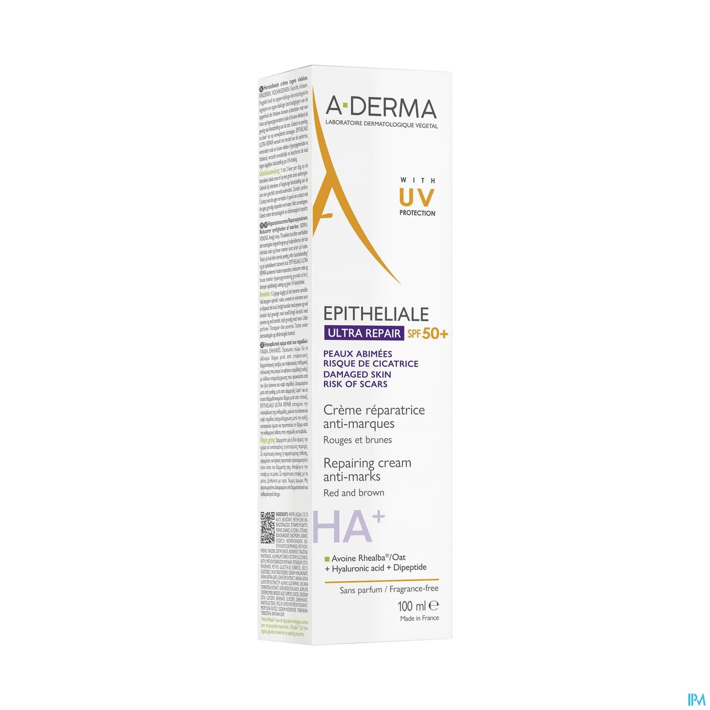A Derma Epitheliale Ultra Repair Crème Réparatrice Solaire Facteur 50+ 100 mL