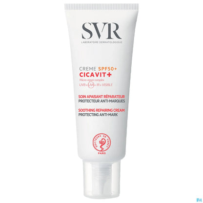 Cicavit+ Crème SPF50+ Soin Apaisant Réparateur 40ml