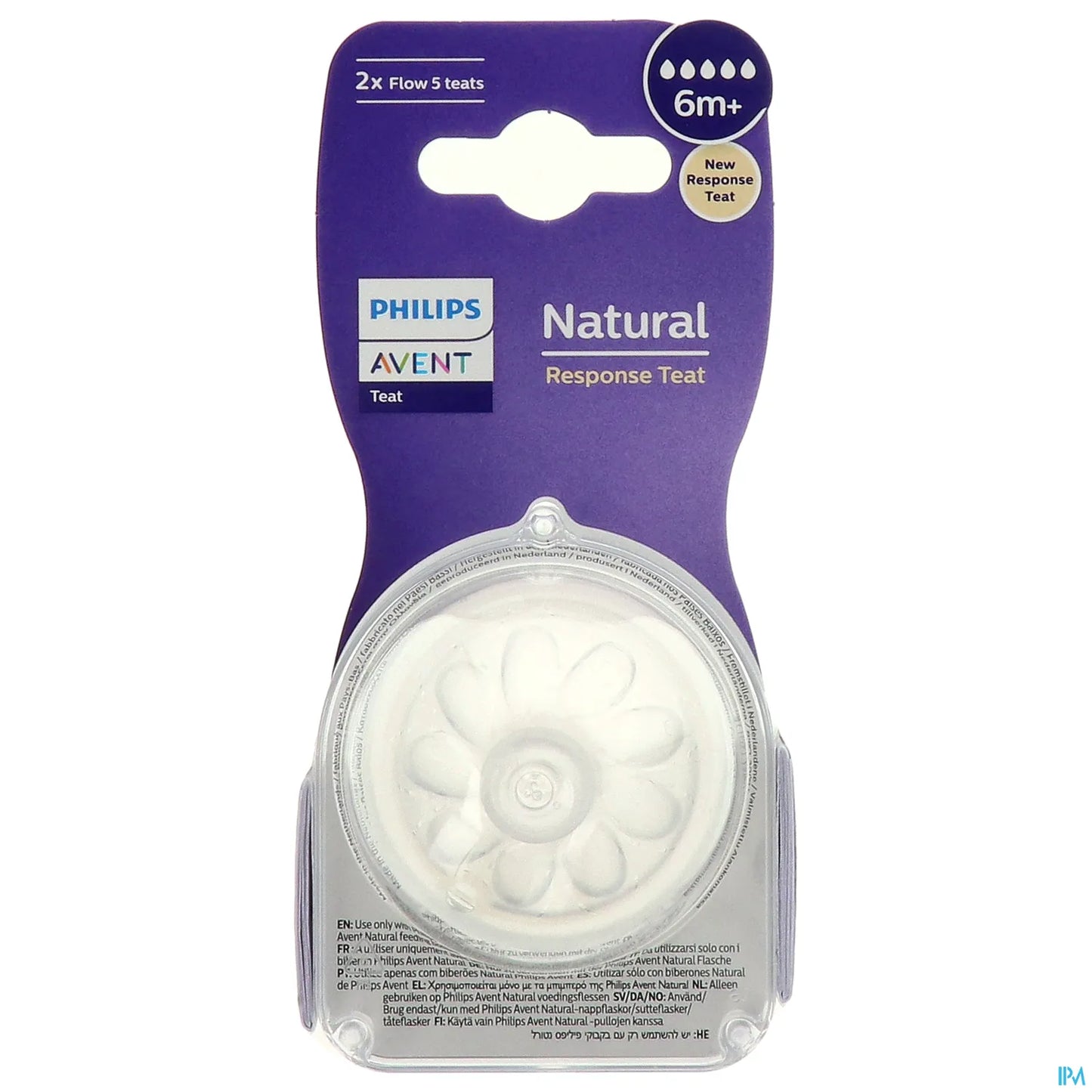 Philips Avent Tétines Natural Response Niveau 5 6 Mois et Plus x2