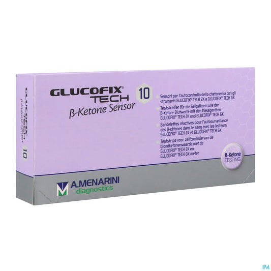 Glucofix Tech B Ket Sensor Bandes 10 unités