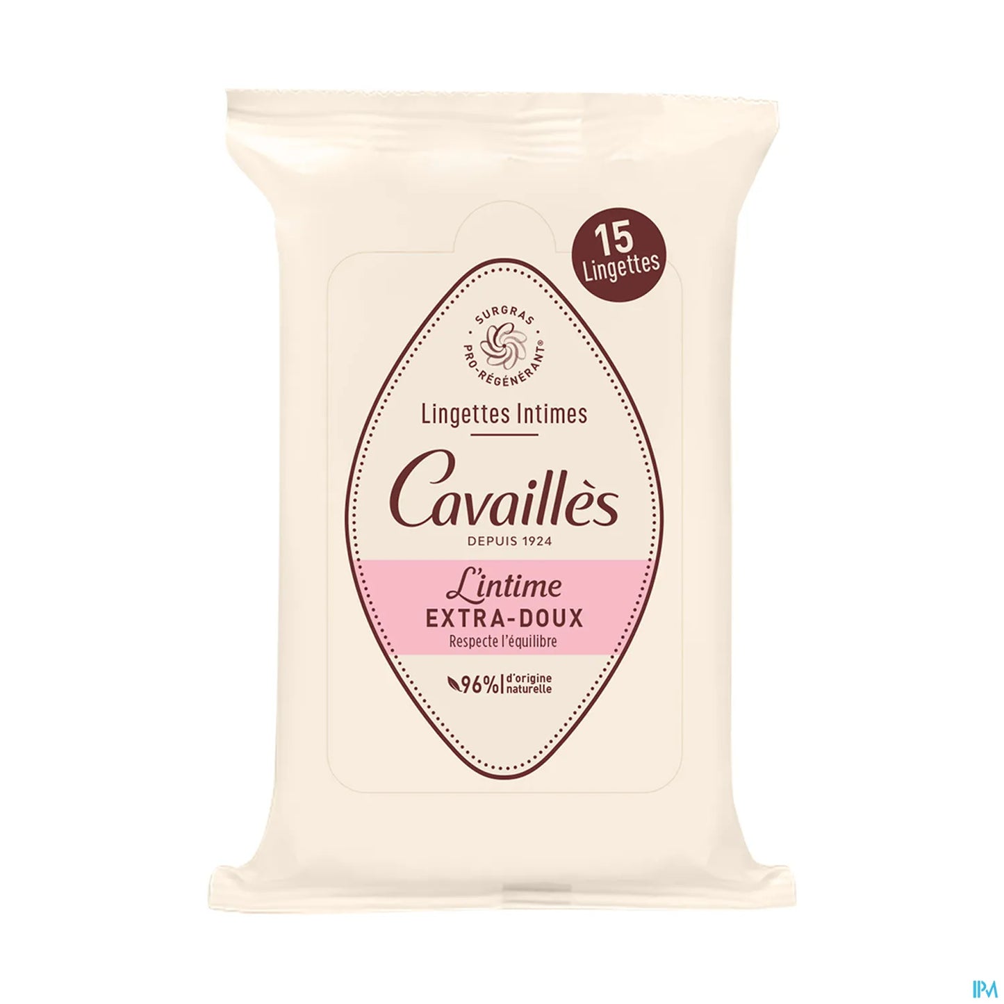 Rogé Cavaillès Lingettes Intimes Extra-Douces 15 Unités