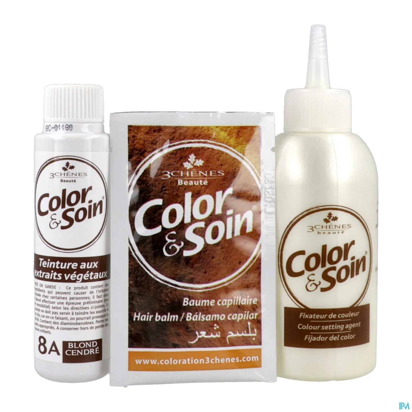 3 Chênes Color & Soin Blond Cendré 8A