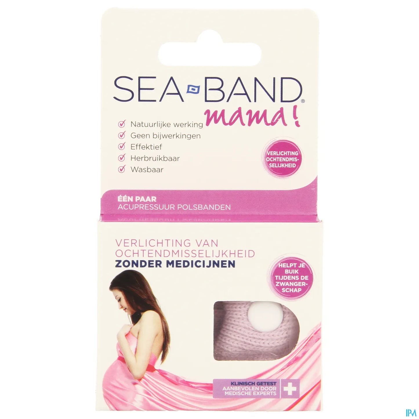 Sea-Band Bracelet Anti-nausée Mama Rose Grossesse B/2
